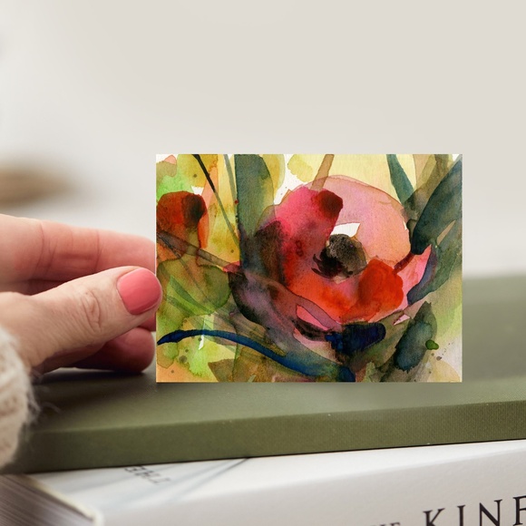 Bundle of 3 Small Floral Watercolor Paintings - Little Dreams Collection 3 - Picture 6 of 10